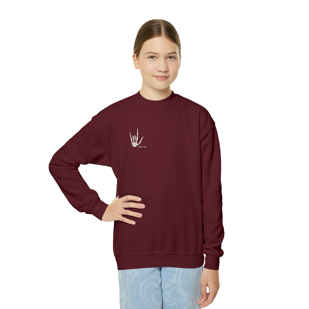 Youth Skeleton ILY Sweatshirt