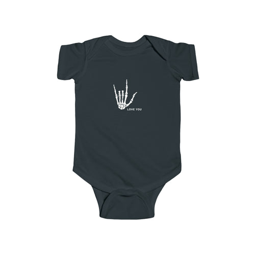 Infant Skeleton ILY Bodysuit